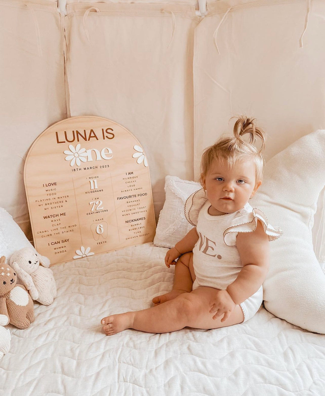 First Birthday Board | Birthday Board | Daisy (arch)