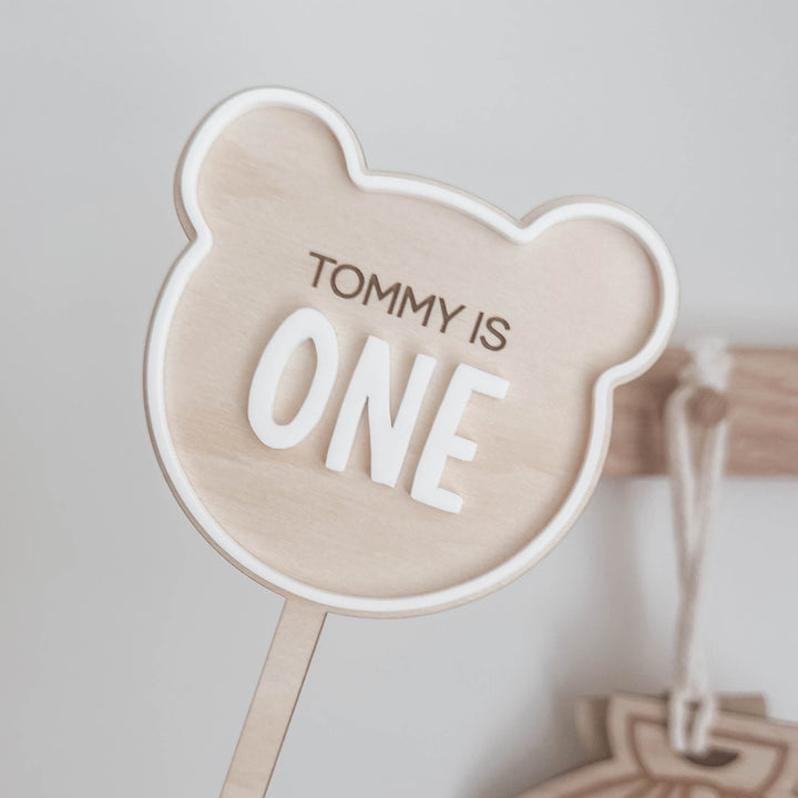 Teddy Bear Picnic - Birthday Cake Topper - Acrylic