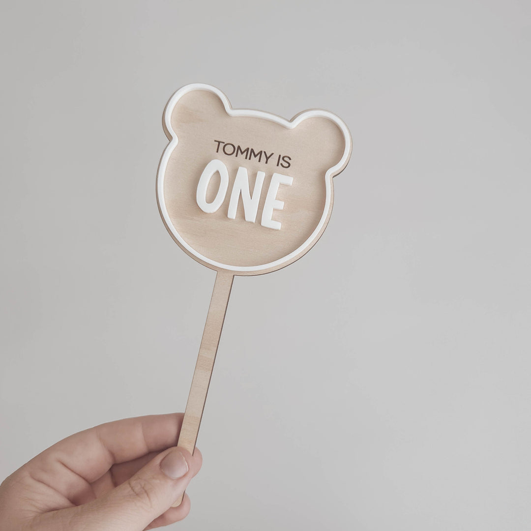 Teddy Bear Picnic - Birthday Cake Topper - Acrylic