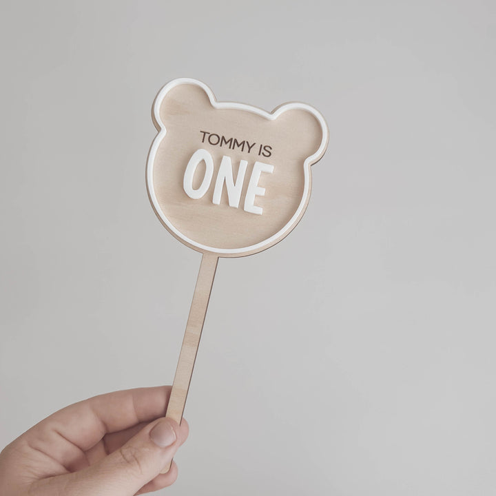 Teddy Bear Picnic - Birthday Cake Topper - Acrylic
