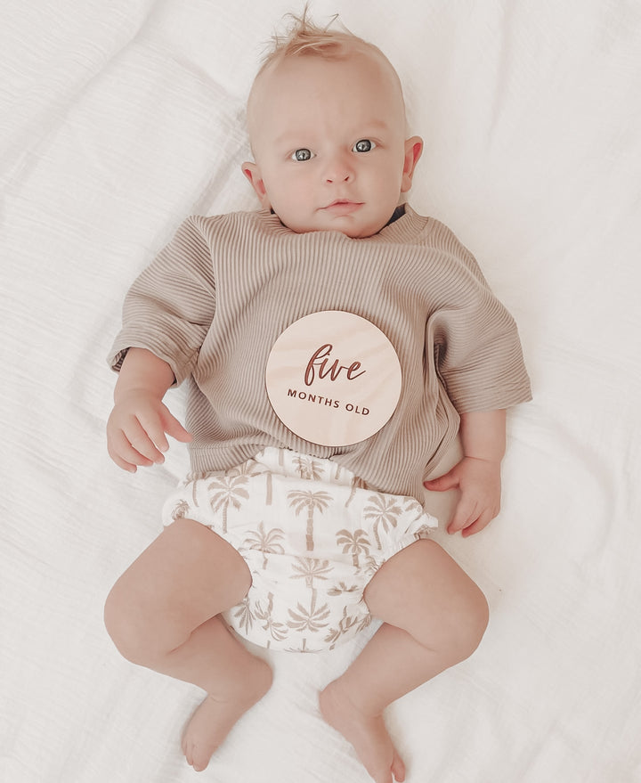 Wooden Baby Milestone Plaques