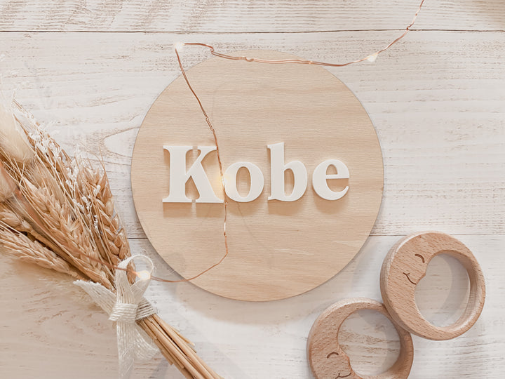 Baby Birth Announcement - Name Sign