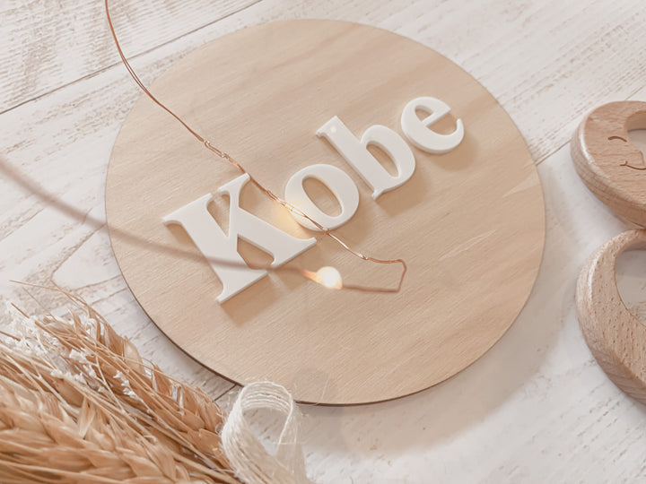 Baby Birth Announcement - Name Sign