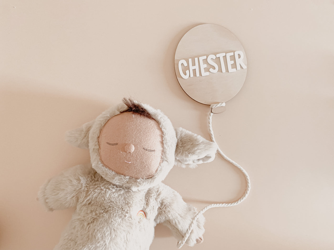 Balloon Baby Name Sign | Birth Announcement Sign | Acrylic Name