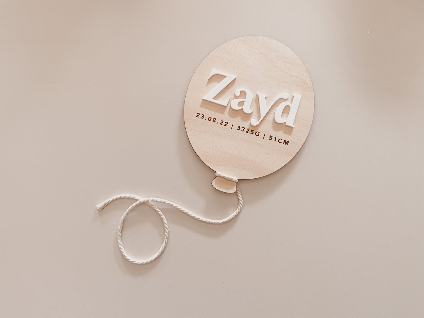 Wooden + Acrylic Milestone Balloons
