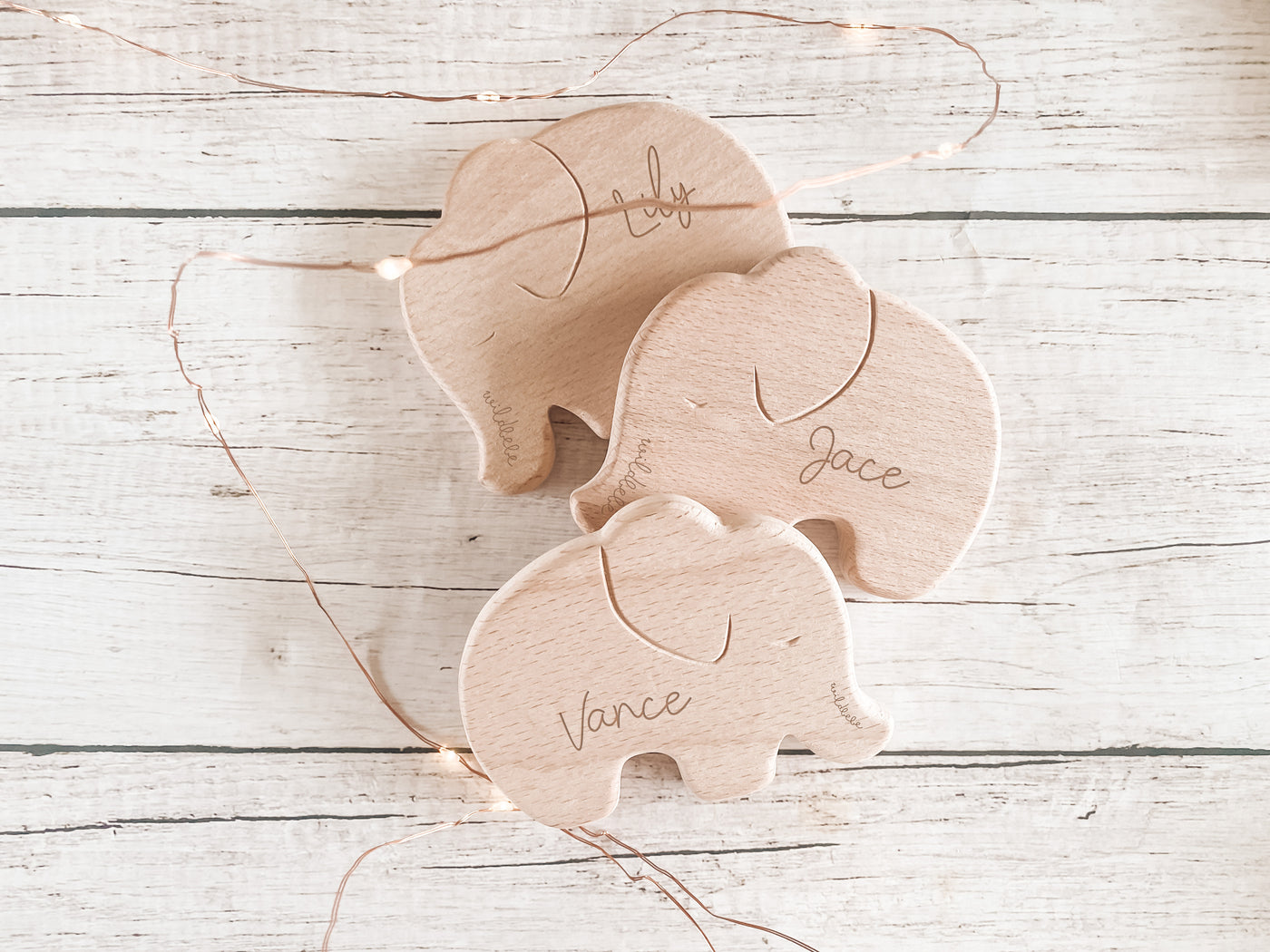 Wooden Elephant Teether