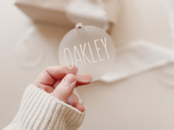 Frosted Acrylic Baubles