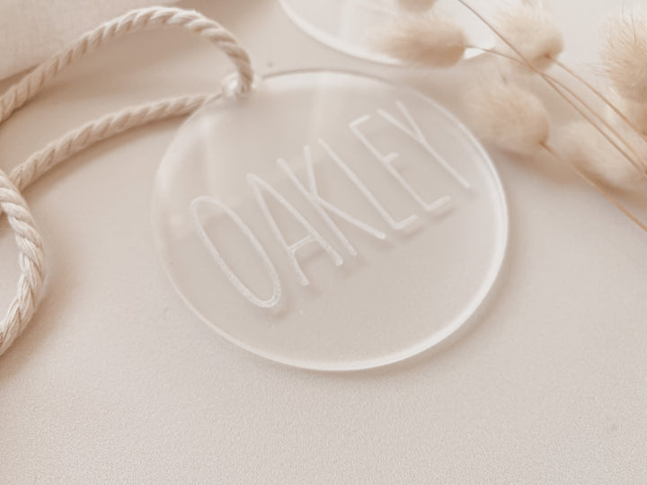 Frosted Acrylic Baubles