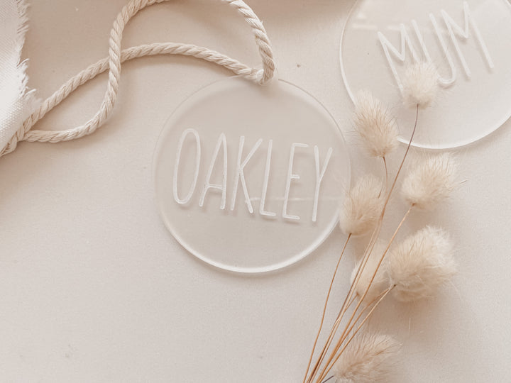 Frosted Acrylic Baubles