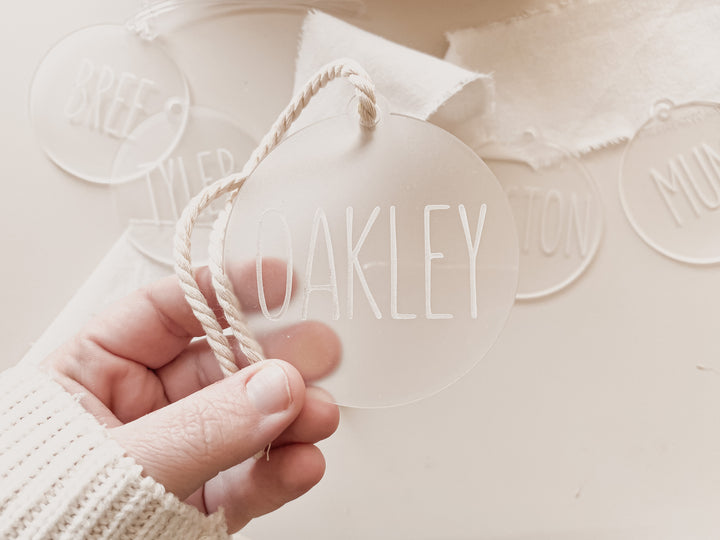 Frosted Acrylic Baubles