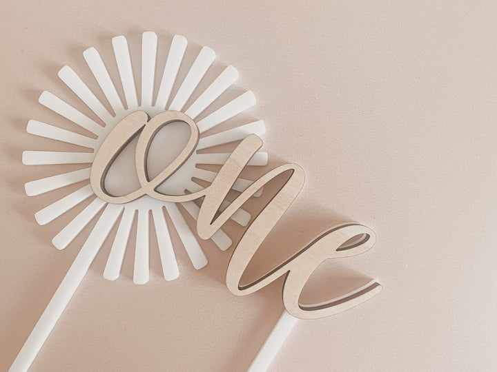 Boho Sun Cake Topper