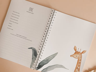 Hello Little One: Jungle Safari - Baby Memory Book