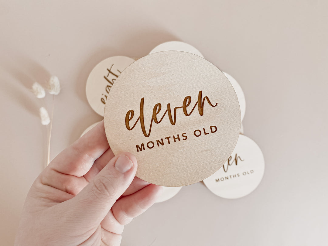 Wooden Baby Milestone Plaques