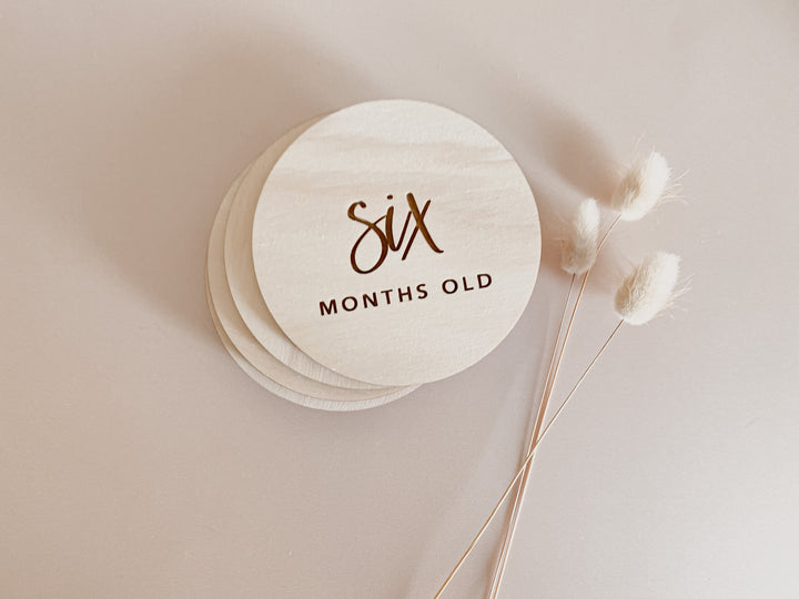 Wooden Baby Milestone Plaques