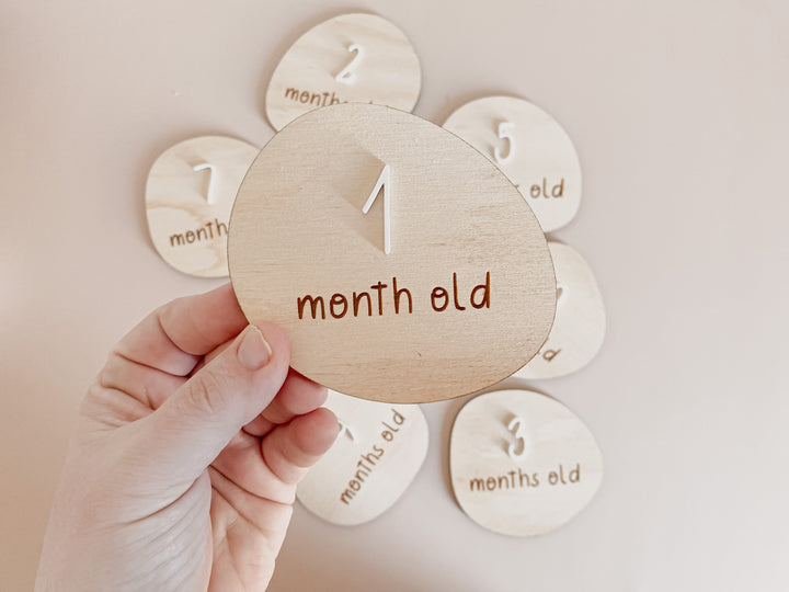 Monthly Milestone Plauqes: Pebbles