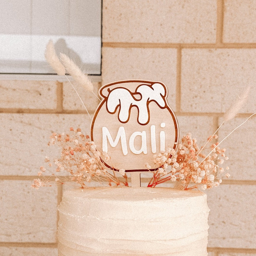 Hunny Pot - Winnie the Pooh - Cake Topper