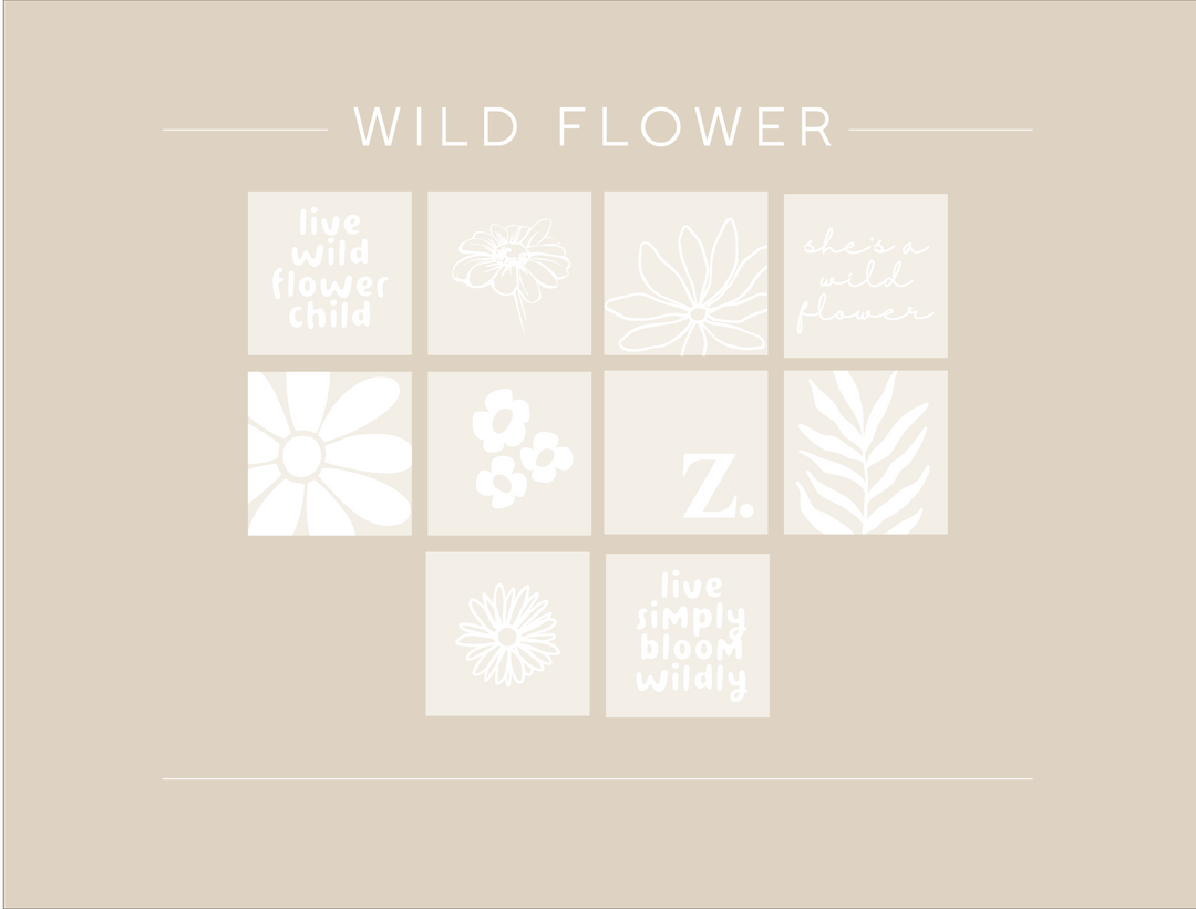 Wall Tiles - Wild Flowers