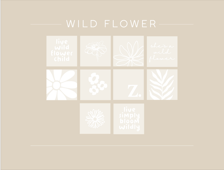 Wall Tiles - Wild Flowers