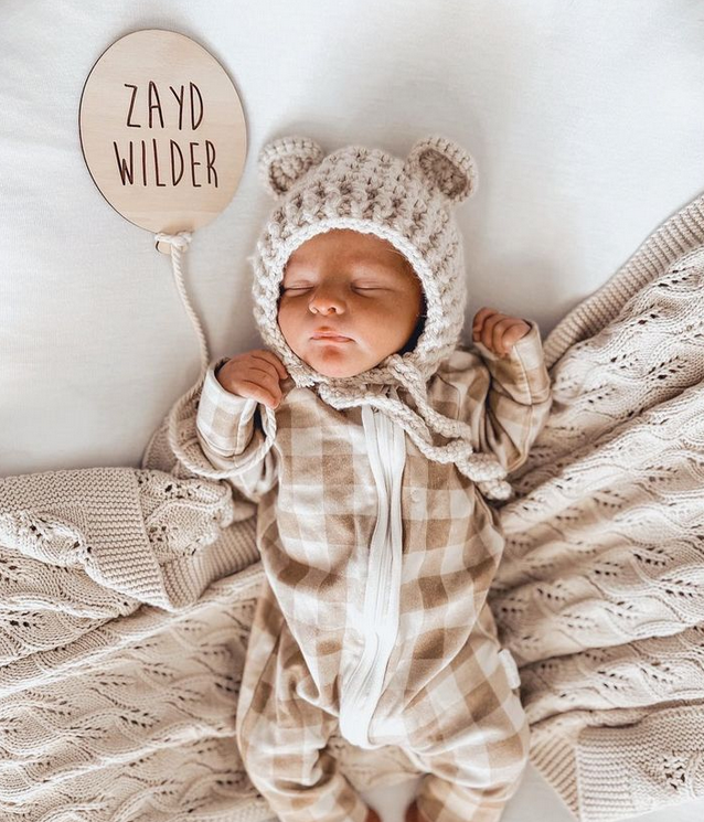 Wooden Baby Milestone Plaques - Balloons