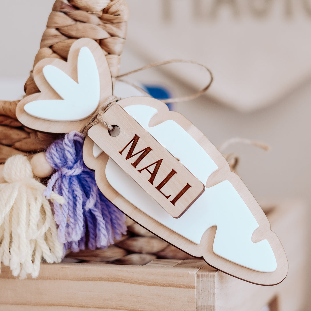 Easter | Wooden Easter Carrot Tag